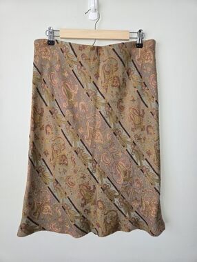 Vintage Made In USA CAbi Romantic Jacquard Tapestry Y2K Skirt